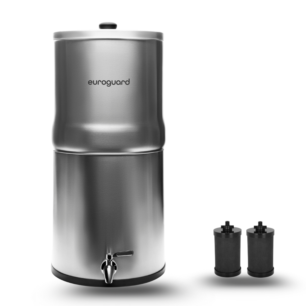 Filtro de Agua por Gravedad en Acero Inoxidable