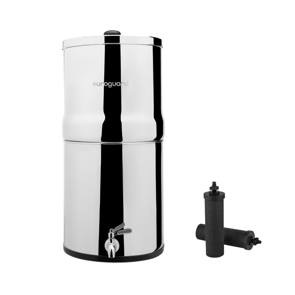 Filtro de Agua por Gravedad en Acero Inoxidable