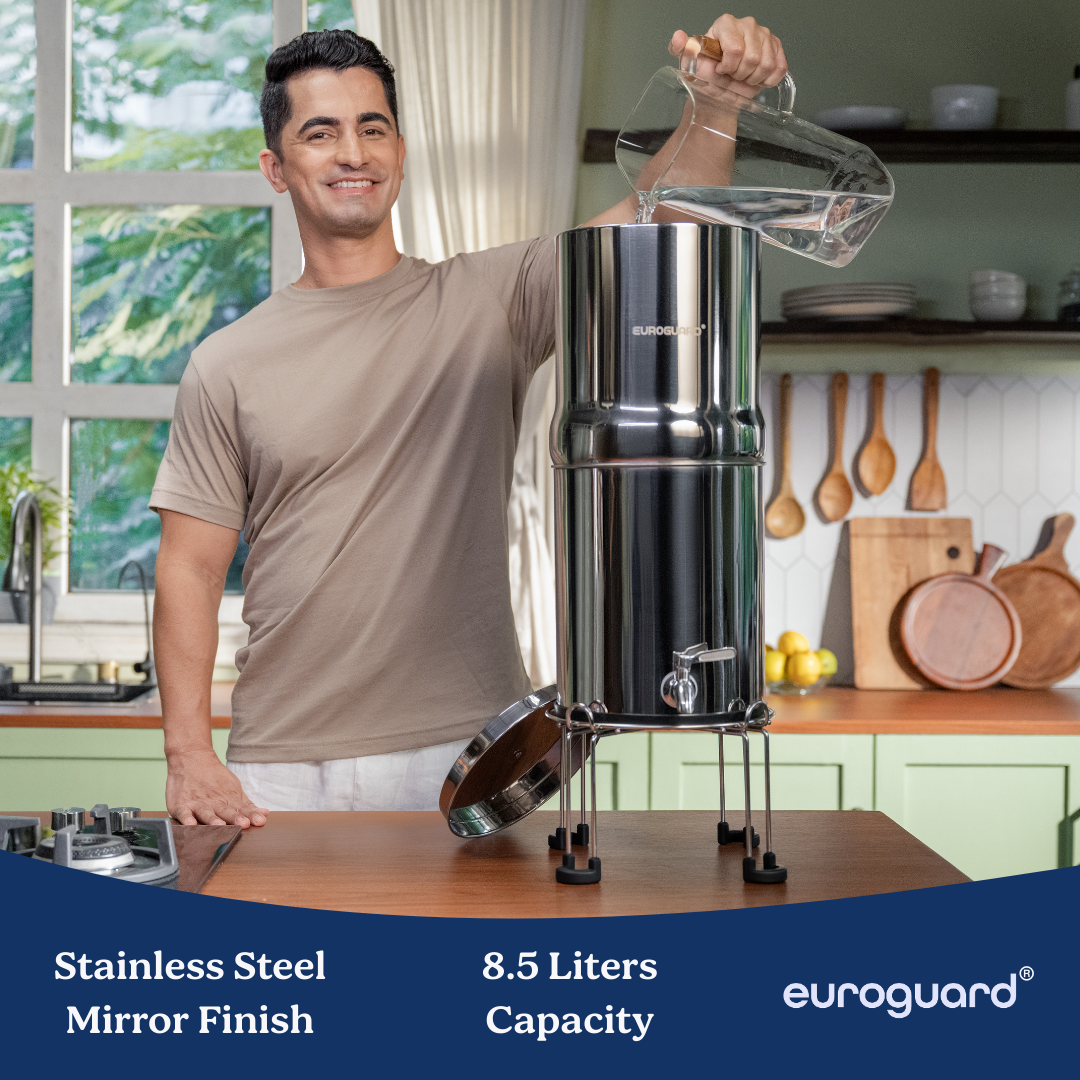 Filtro de Agua por Gravedad en Acero Inoxidable