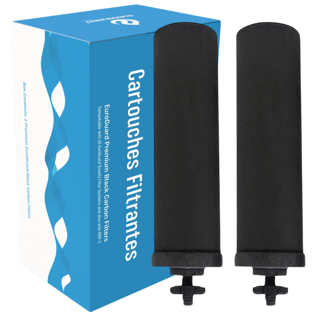 Filtros de Carbón Activado Ionizado EuroGuard Premium 2X – Compatibles con todos los filtros Berkey