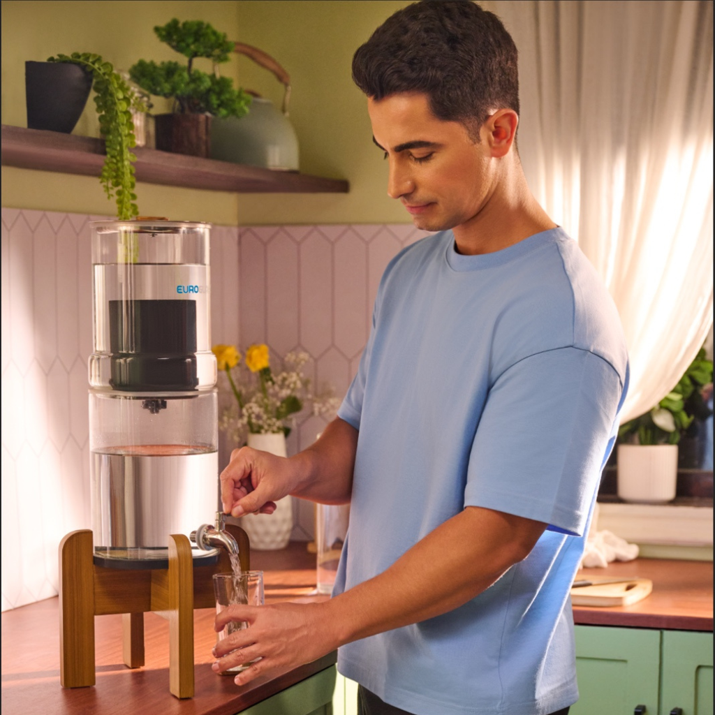 4L Filtre à gravité en verre fait main