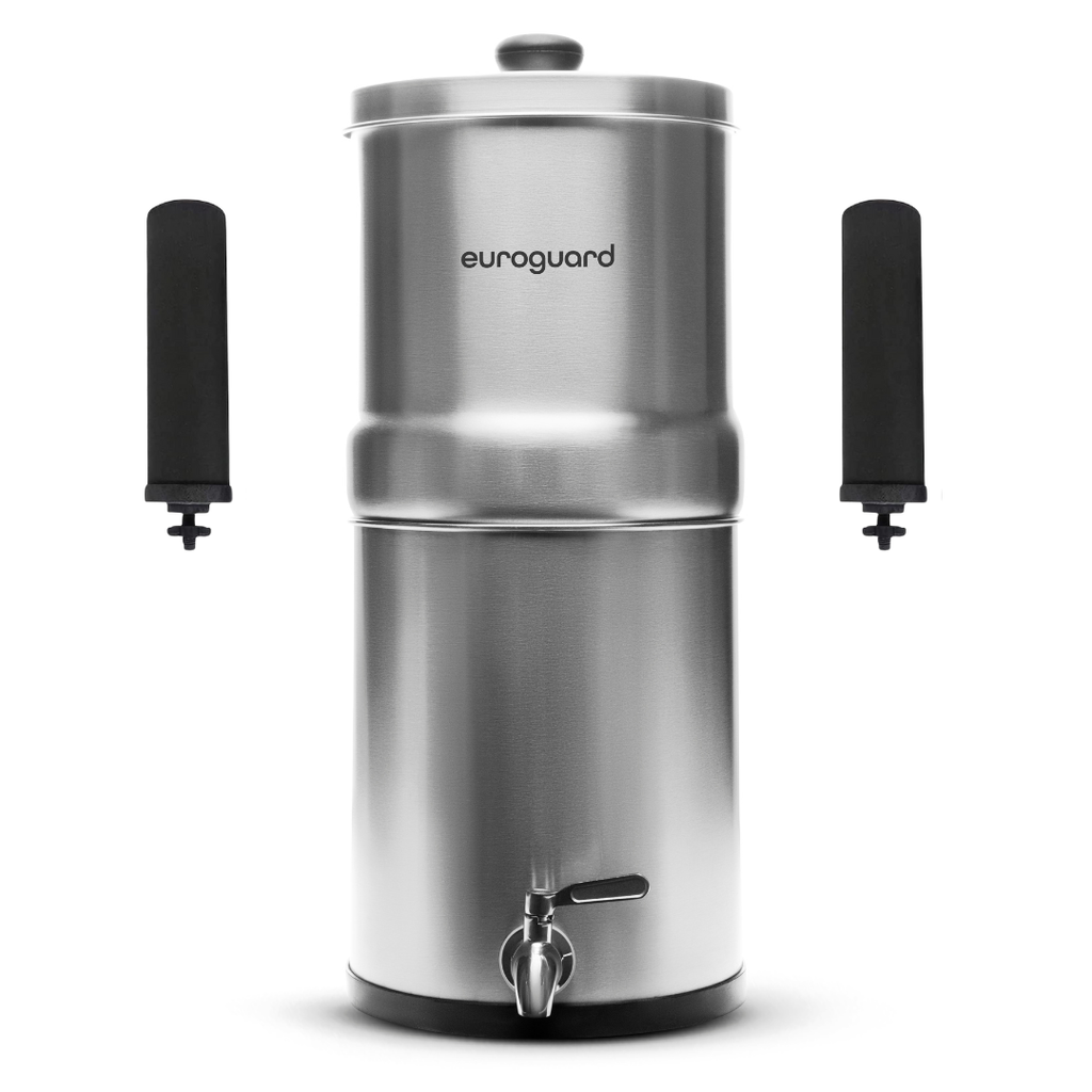 Filtro de Agua por Gravedad en Acero Inoxidable