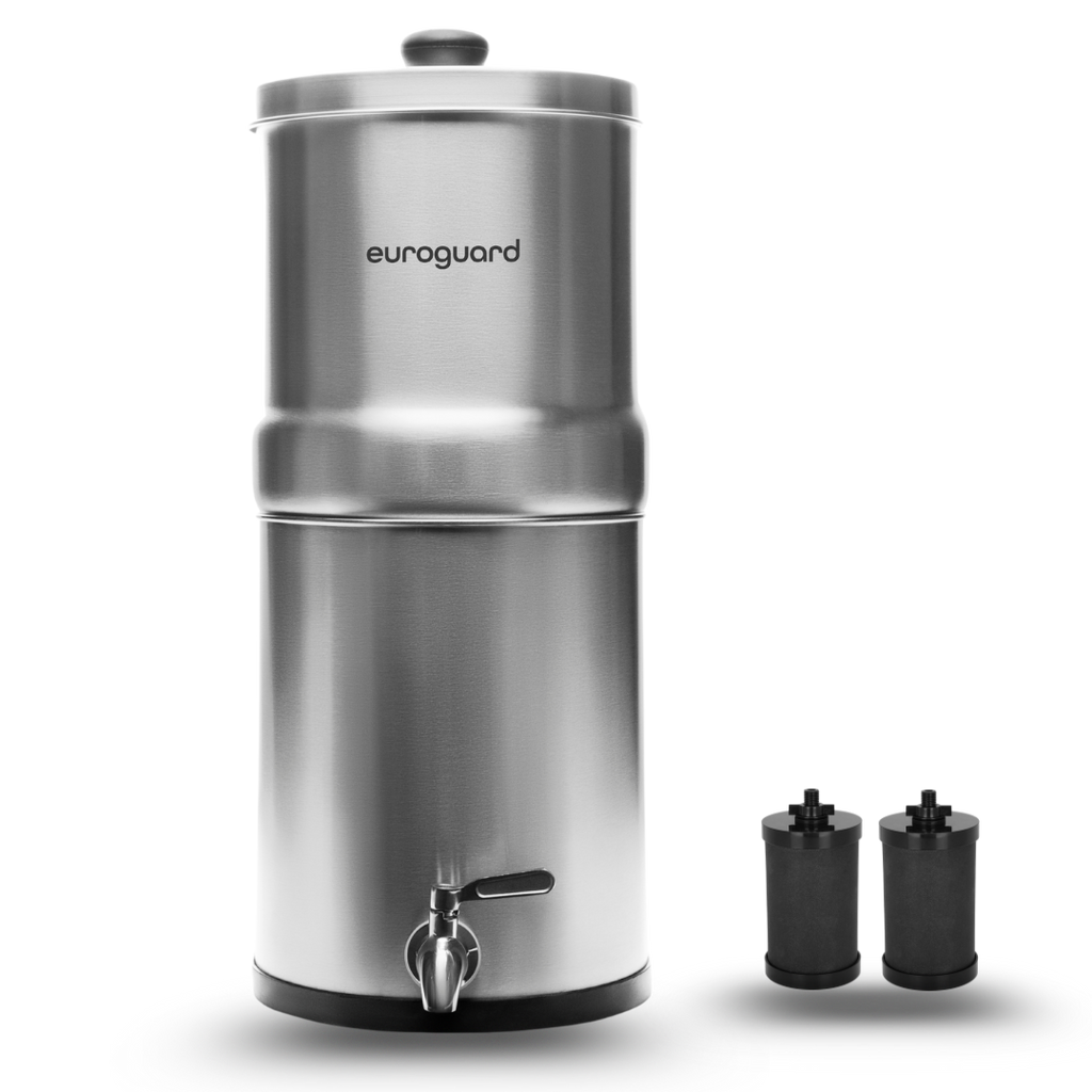Filtro de Agua por Gravedad en Acero Inoxidable