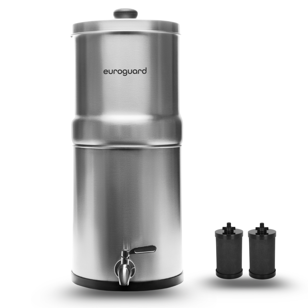 Filtro de Agua por Gravedad en Acero Inoxidable