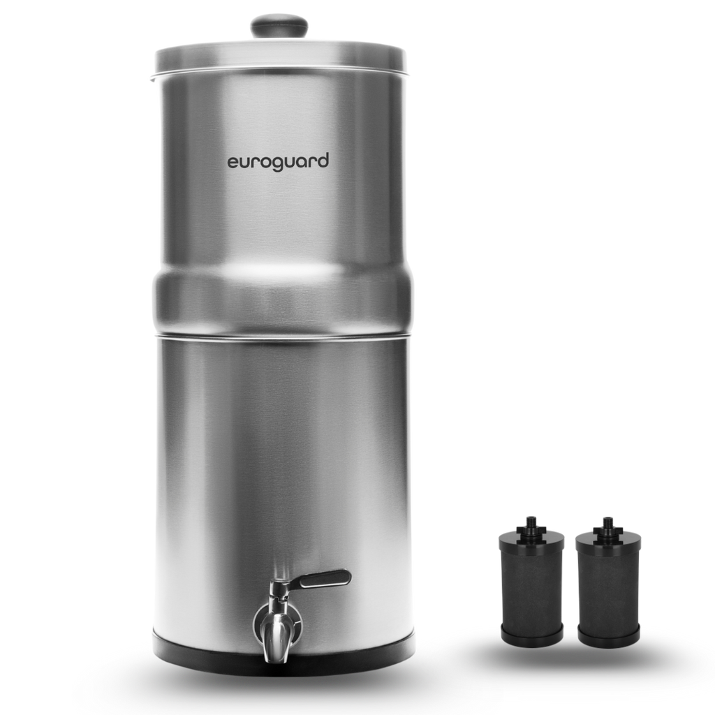 Filtro de Agua por Gravedad en Acero Inoxidable
