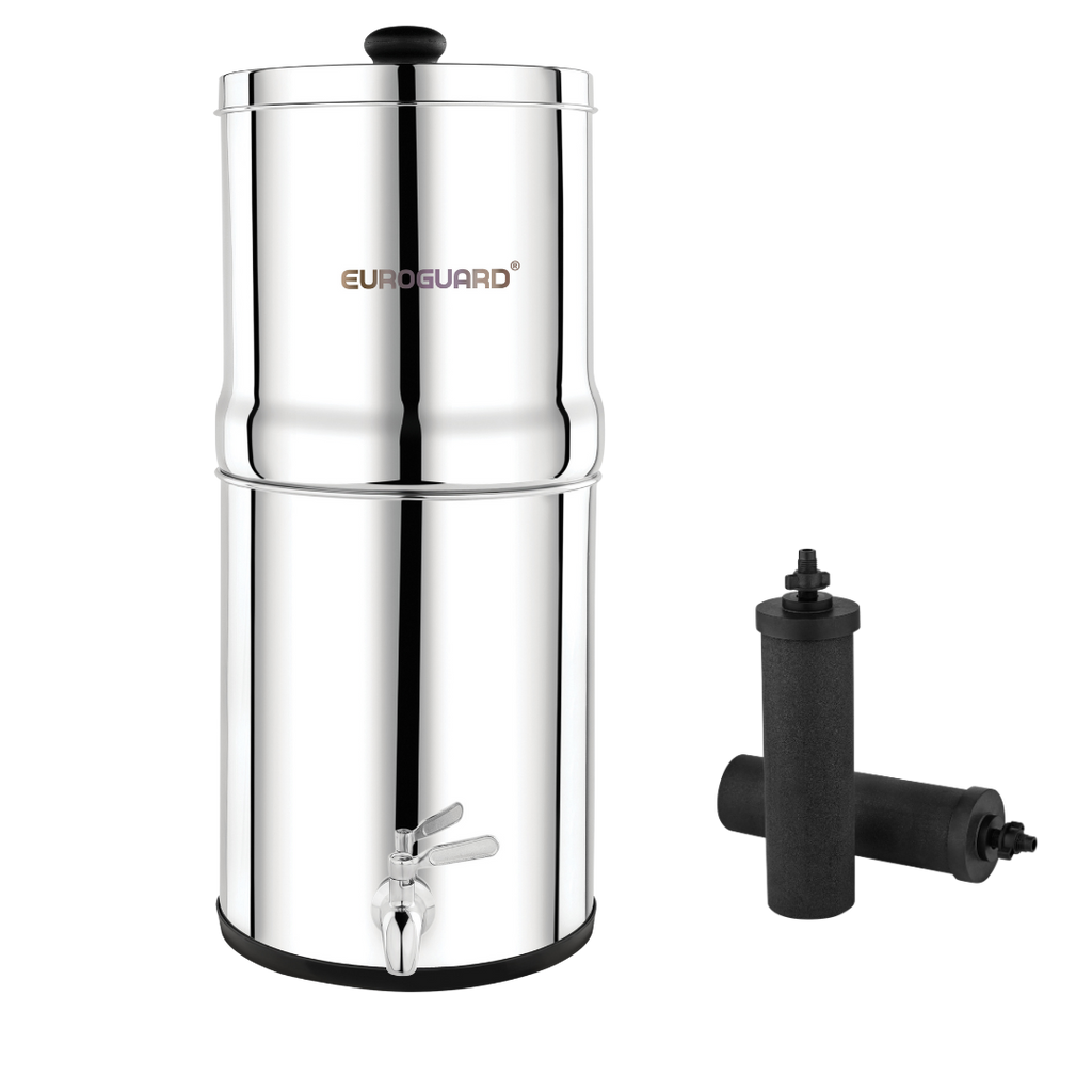 Filtro de Agua por Gravedad en Acero Inoxidable