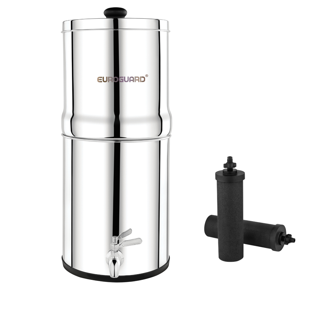 Filtro de Agua por Gravedad en Acero Inoxidable