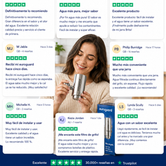 Filtro de Agua para Grifo Euroguard (Inox) – Reduce el Cloro, el Sabor y las Impurezas