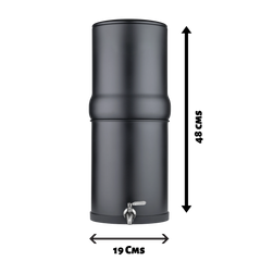 6 Litres Inox Noir Édition Limitée - Filtre à Eau et Purificateur d’Eau - EuroGuard Filtre