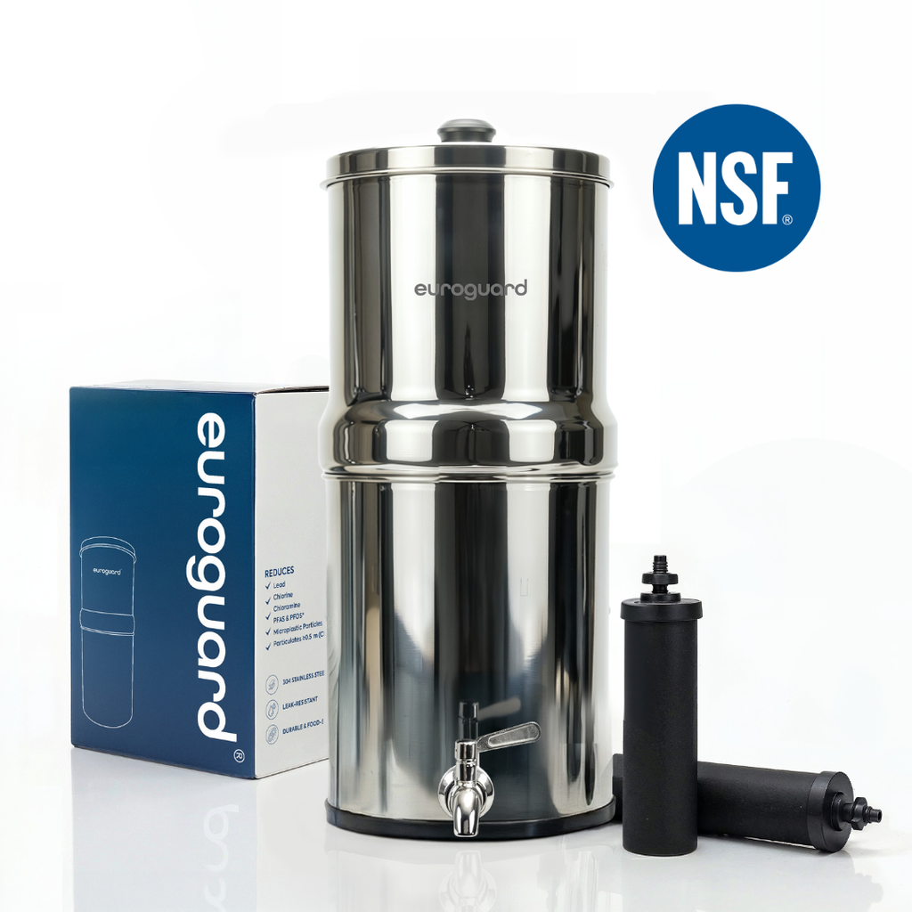 Filtro de Agua por Gravedad en Acero Inoxidable