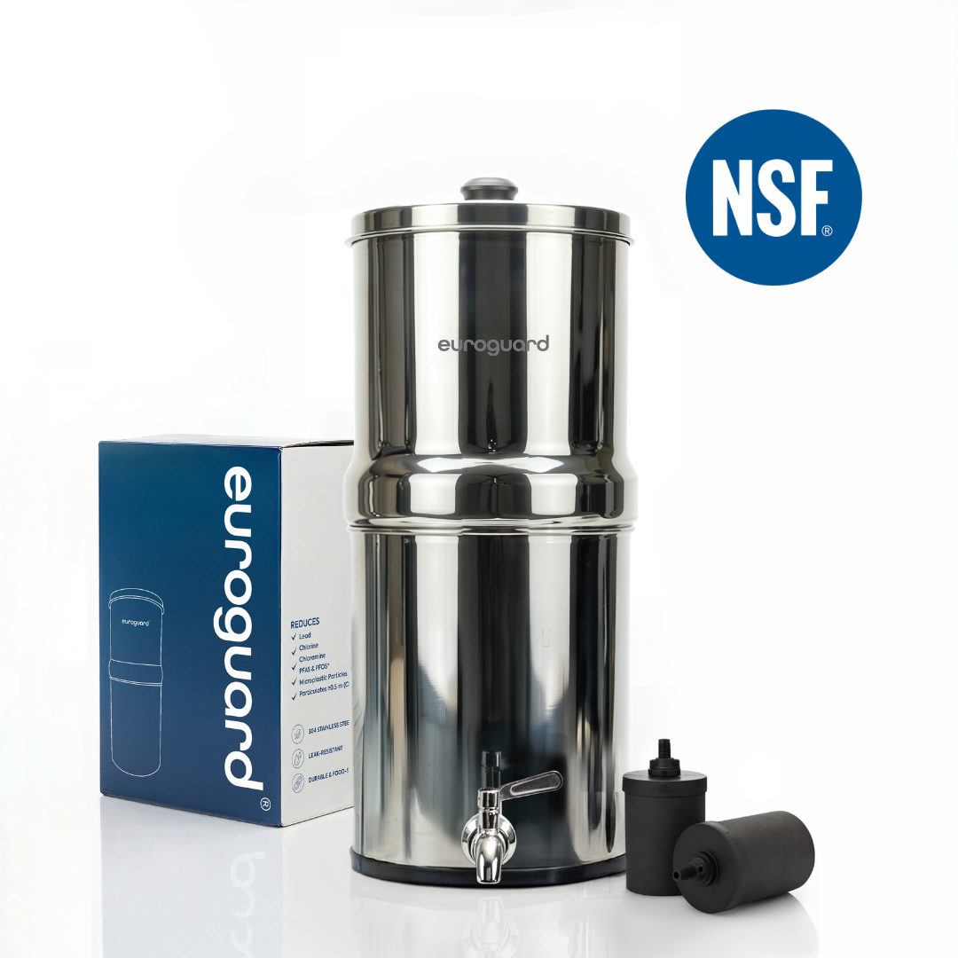 Filtro de Agua por Gravedad en Acero Inoxidable