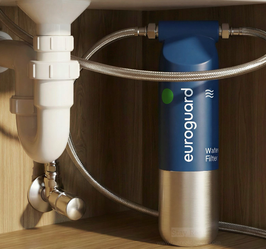 Flow 1™ instalado bajo el fregadero de una cocina